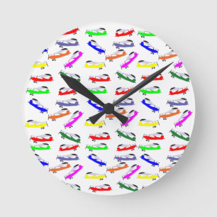 Reloj Redondo Mediano Aviones