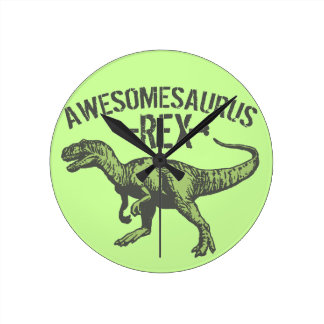 Reloj Redondo Mediano Awesomesaurus Rex