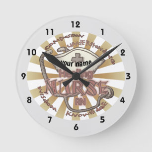 Reloj Redondo Mediano axioma de enfermera sanadora