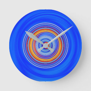 Reloj Redondo Mediano Azul