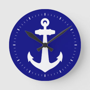 Reloj Redondo Mediano Azul marino