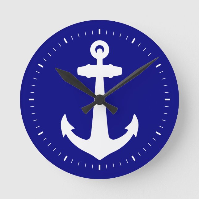 Reloj Redondo Mediano Azul marino (Anverso)