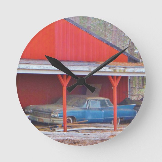 Reloj Redondo Mediano AZUL SADAND DEVILLE Antique 1960 (Anverso)