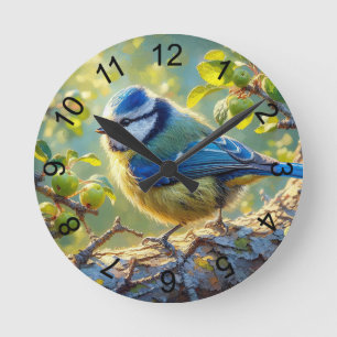 Reloj Redondo Mediano Azul Tit 4