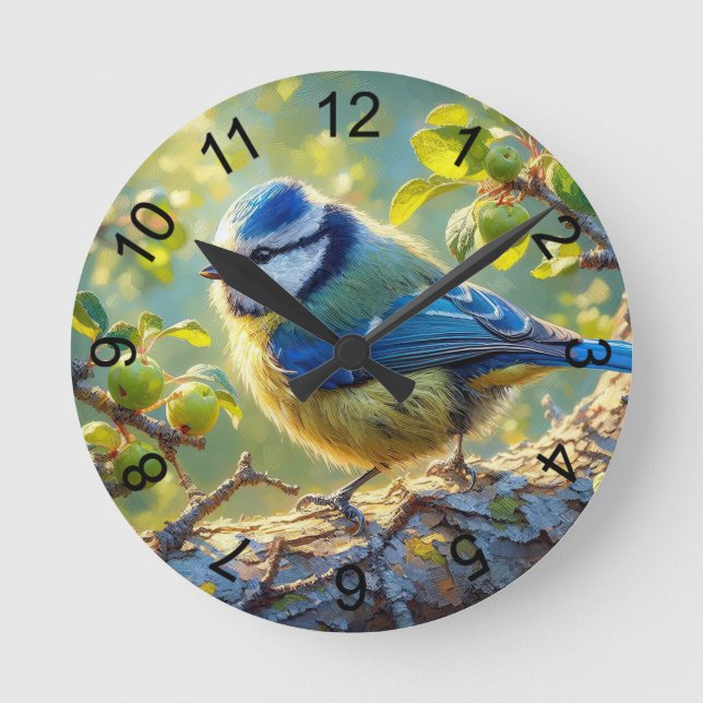 Reloj Redondo Mediano Azul Tit 4 (Anverso)