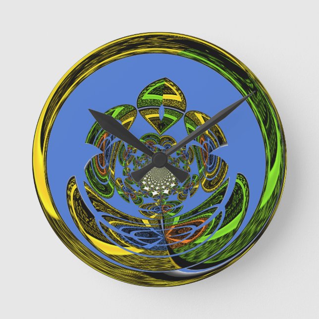 Reloj Redondo Mediano Azul tradicional (Anverso)