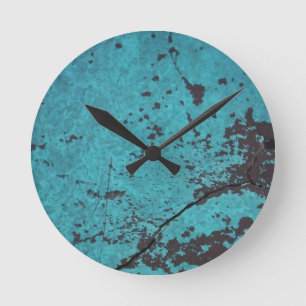 Reloj Redondo Mediano Azul turquesa