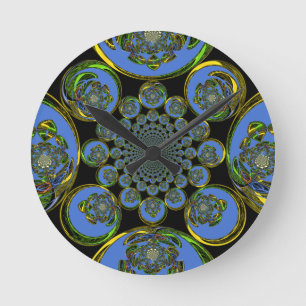 Reloj Redondo Mediano Azul vintage