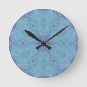 Reloj Redondo Mediano Azul y Turquesa