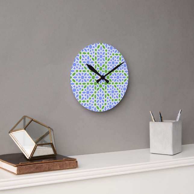 Reloj Redondo Mediano Azulejos Andaluzes 7 (Oficina)