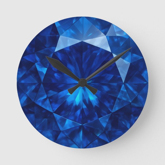Reloj Redondo Mediano Azure Heart Stone (Anverso)