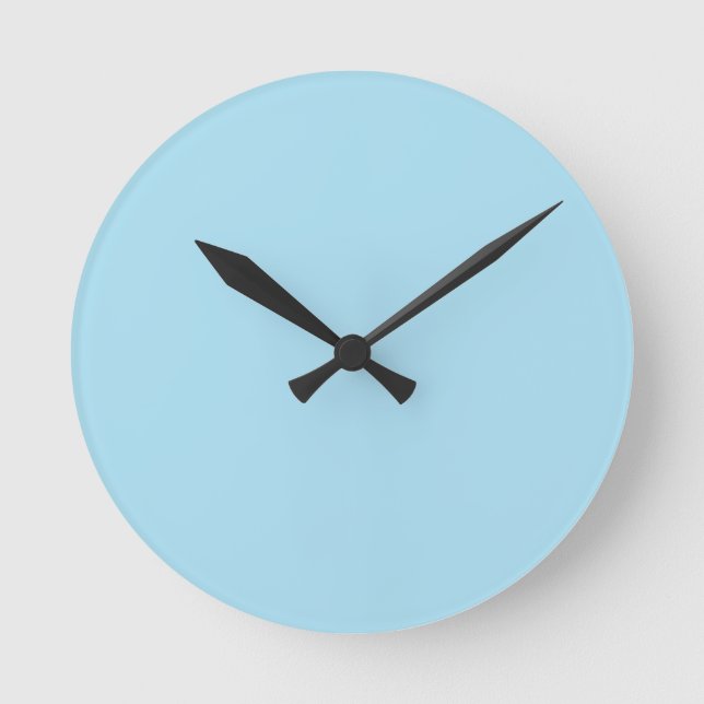 Reloj Redondo Mediano Baby Blue Wall Clock (Anverso)