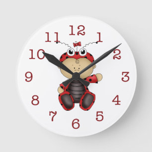 Reloj Redondo Mediano Baby Ladybug-Kid's Wall Clock