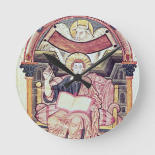 Reloj Redondo Mediano Bacalao 22. f.85v St Luke el evangelista, de