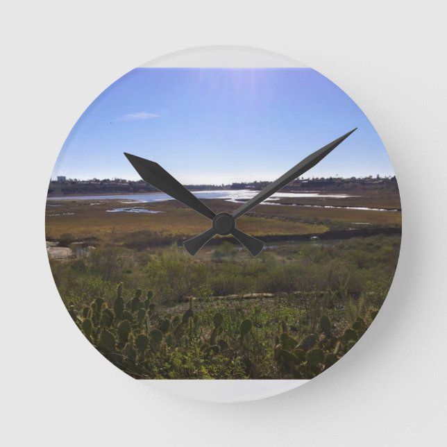 Reloj Redondo Mediano Back Bay, Newport Beach, California (Anverso)