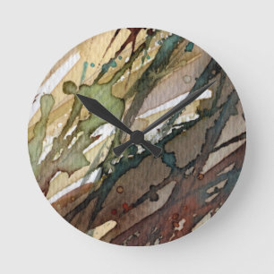 Reloj Redondo Mediano background watercolor 2