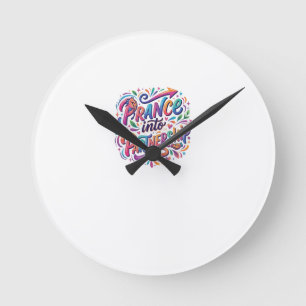 Reloj Redondo Mediano Bailar hacia la sociedad