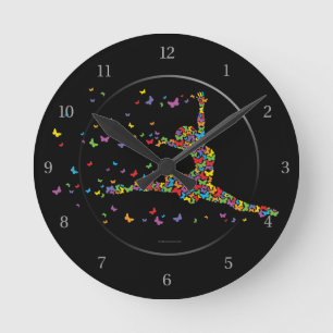 Reloj Redondo Mediano Bailarín de la mariposa
