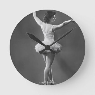 Reloj Redondo Mediano Bailarina en tutú
