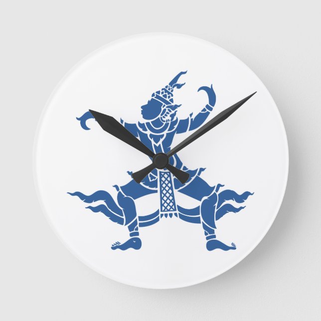 Reloj Redondo Mediano Bailarina tailandesa ⚠ ⚠ Rótulo tailandés (Anverso)