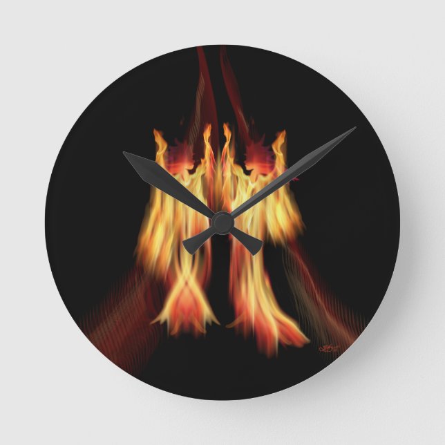 Reloj Redondo Mediano Bailarinas (Anverso)