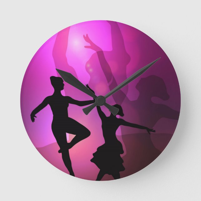 Reloj Redondo Mediano Bailarines de Ballet (Anverso)