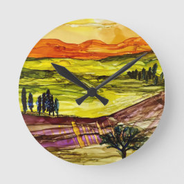 Reloj Redondo Mediano Bajo el sol toscano