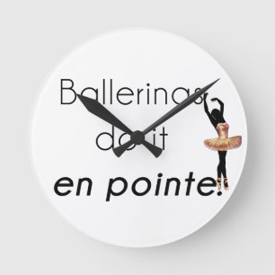 Reloj Redondo Mediano Ballerinas así!