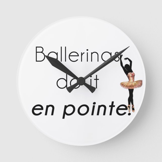 Reloj Redondo Mediano Ballerinas así! (Anverso)
