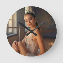 RELOJ REDONDO MEDIANO BALLET - AMO EL BALLET