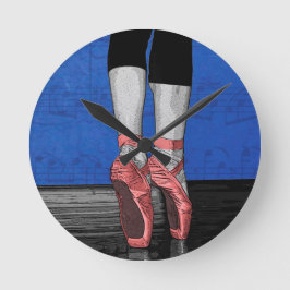 Reloj Redondo Mediano Ballet bailarín zapatos