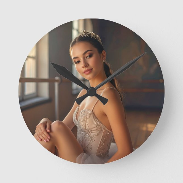 RELOJ REDONDO MEDIANO BALLET - I LOVE BALLET (Anverso)