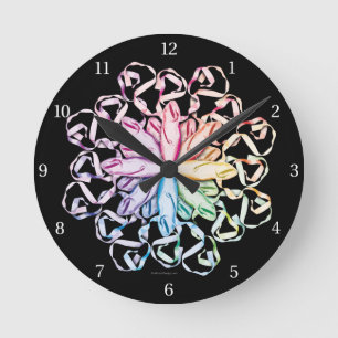 Reloj Redondo Mediano Ballet Pattern (spectral) Round Clock