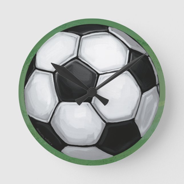 Reloj Redondo Mediano Balón de fútbol (Anverso)