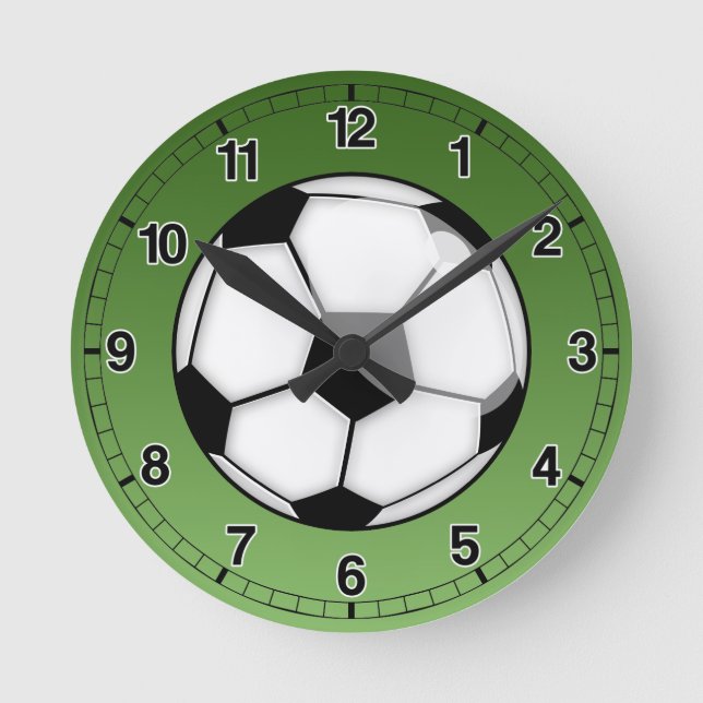 Reloj Redondo Mediano Balón de fútbol (Anverso)