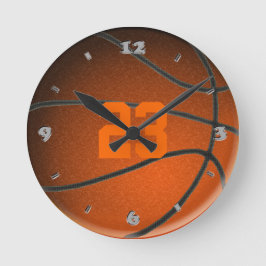 Reloj Redondo Mediano Baloncestista Número de jugador de baloncesto Núme