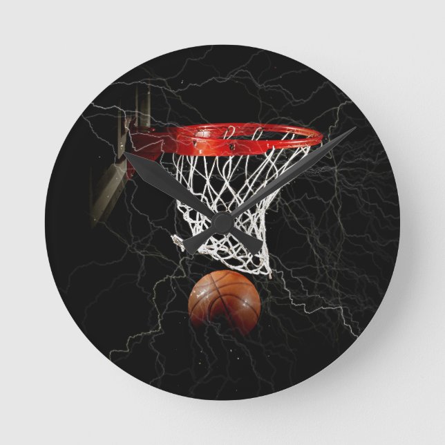 Reloj Redondo Mediano Baloncesto (Anverso)