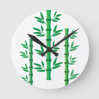 Reloj Redondo Mediano Bambú