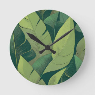 Reloj Redondo Mediano Bananarama Hawaiian Banana Sale