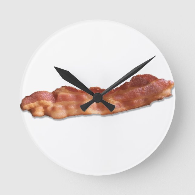 Reloj Redondo Mediano Banda de Bacon (Anverso)