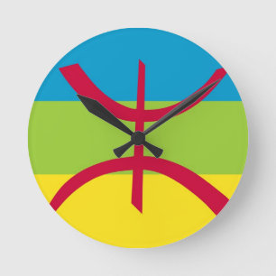 Reloj Redondo Mediano Bandera amazigh