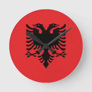Reloj Redondo Mediano Bandera de Albania
