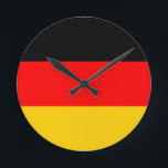Reloj Redondo Mediano Bandera de Alemania<br><div class="desc">Reloj de bandera de Alemania</div>