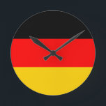 Reloj Redondo Mediano Bandera de Alemania<br><div class="desc">Reloj de bandera de Alemania</div>