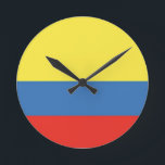 Reloj Redondo Mediano Bandera de Colombia<br><div class="desc">apoyar a su país</div>