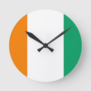Reloj Redondo Mediano Bandera de Costa de Marfil - d'Ivoire de Drapeau