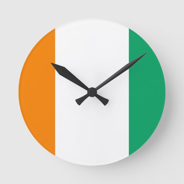 Reloj Redondo Mediano Bandera de Costa de Marfil - d'Ivoire de Drapeau (Anverso)