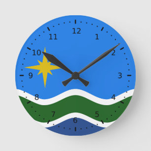 Reloj Redondo Mediano Bandera de Duluth, Minnesota