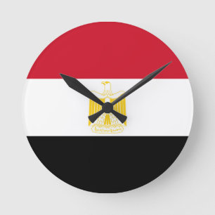 Reloj Redondo Mediano Bandera de Egipto