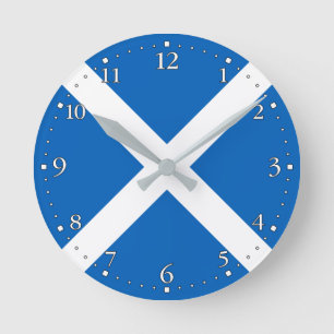 Reloj Redondo Mediano Bandera de Escocia